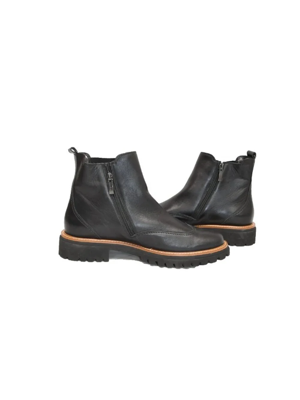 $550 PAUL GREEN WATSON GORE-TEX CHELSEA ZIP LEATHER BOOTIE BLACK 10.5 (TF21)